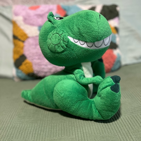 Disney Big Feet Plush Rex Toy Story Green Dinosaur Parks Exclusive Soft - Picture 2 of 10
